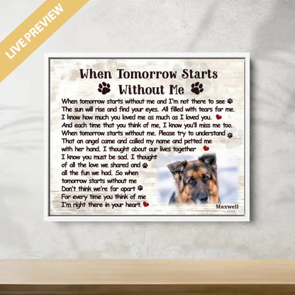 20x16 - Framed White - Mockup Canvas Ngang