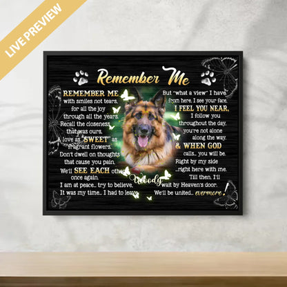 20x16 - Framed Black -Mockup Canvas Ngang