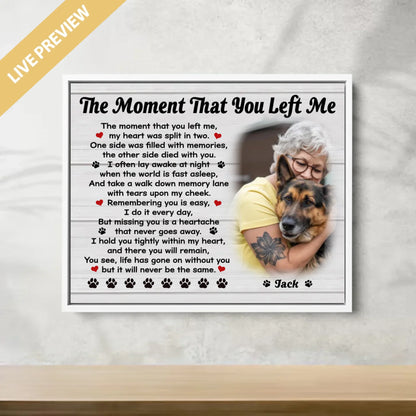 20x16 - Framed White - Mockup Canvas Ngang