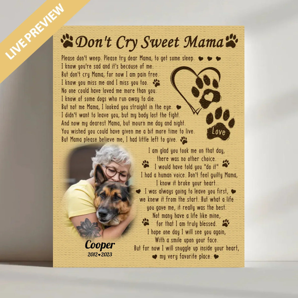 16x20 - Wrapped- Mockup Canvas Doc Bo Vien