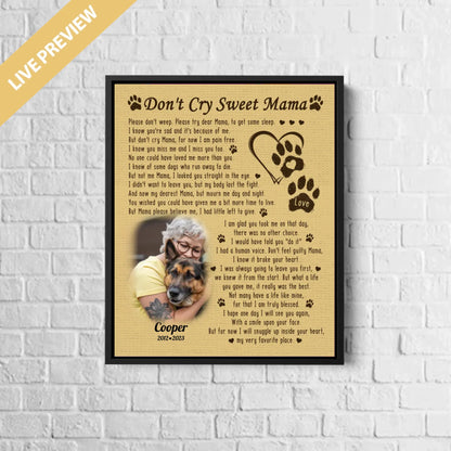 16x20 - Framed Black - Mockup Canvas Dọc