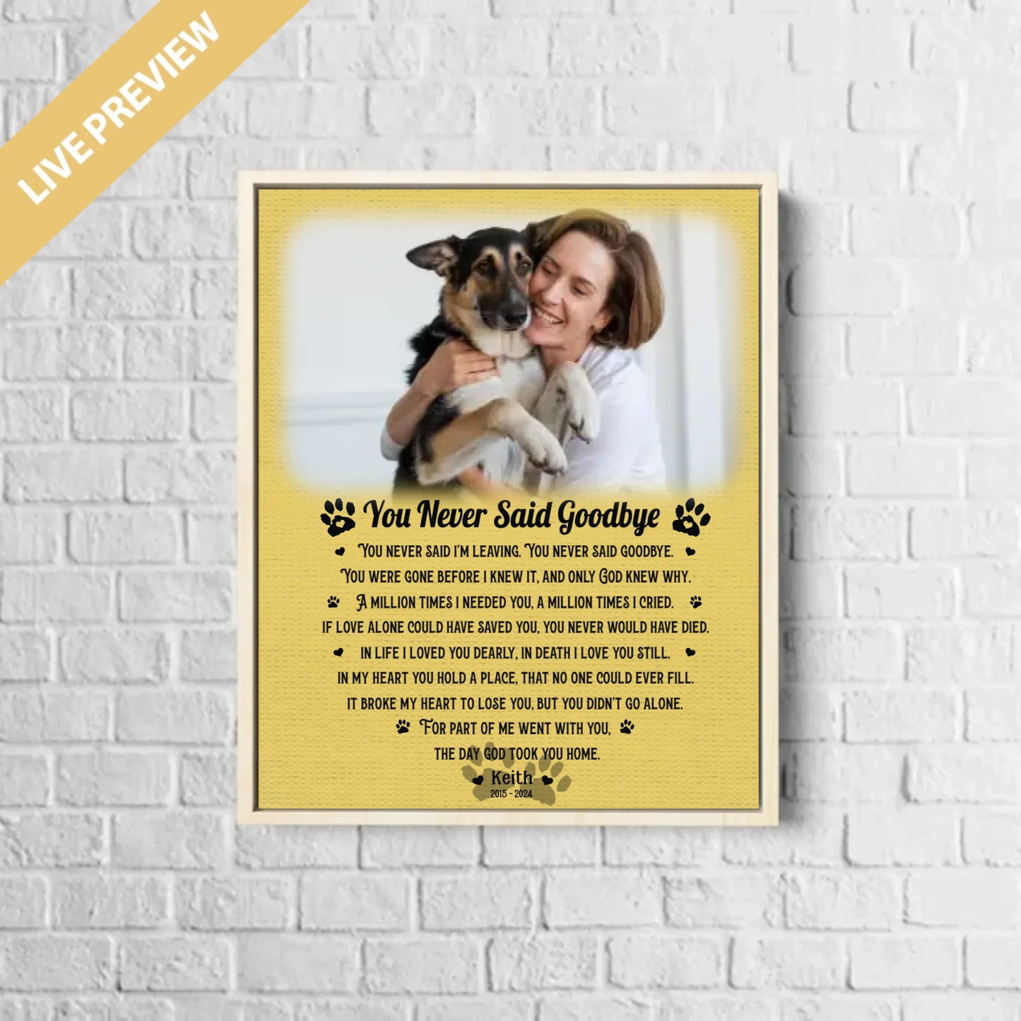 16x20 - Framed Nature - Mockup Canvas Dọc