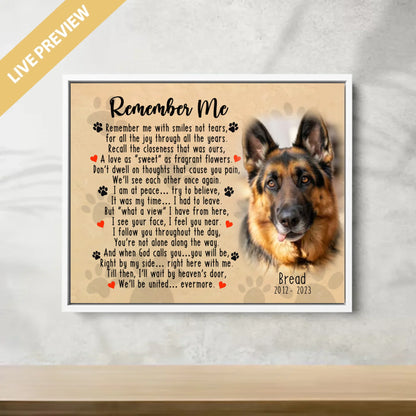 20x16 - Framed White - Mockup Canvas Ngang