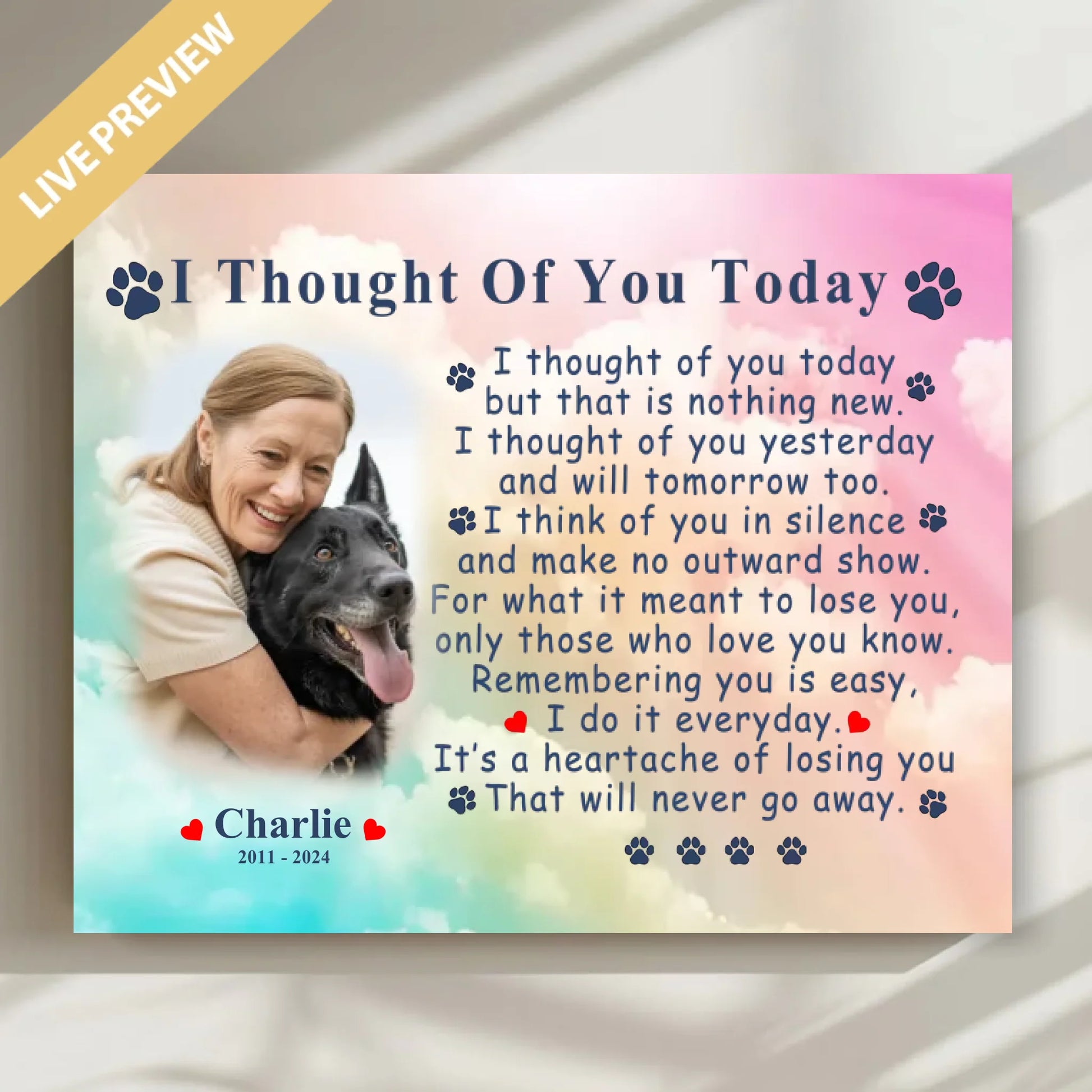 I-thought-of-you-today-dog-poem-canvas-20x16in