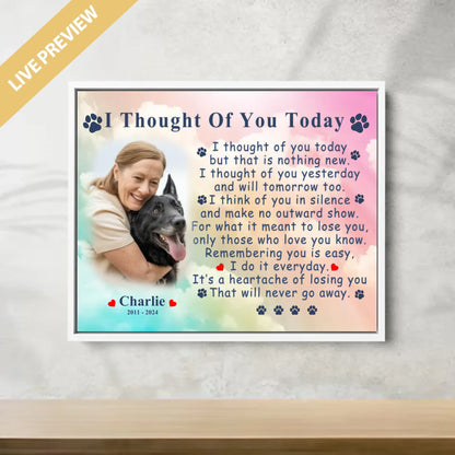 20x16 - Framed White - Mockup Canvas Ngang