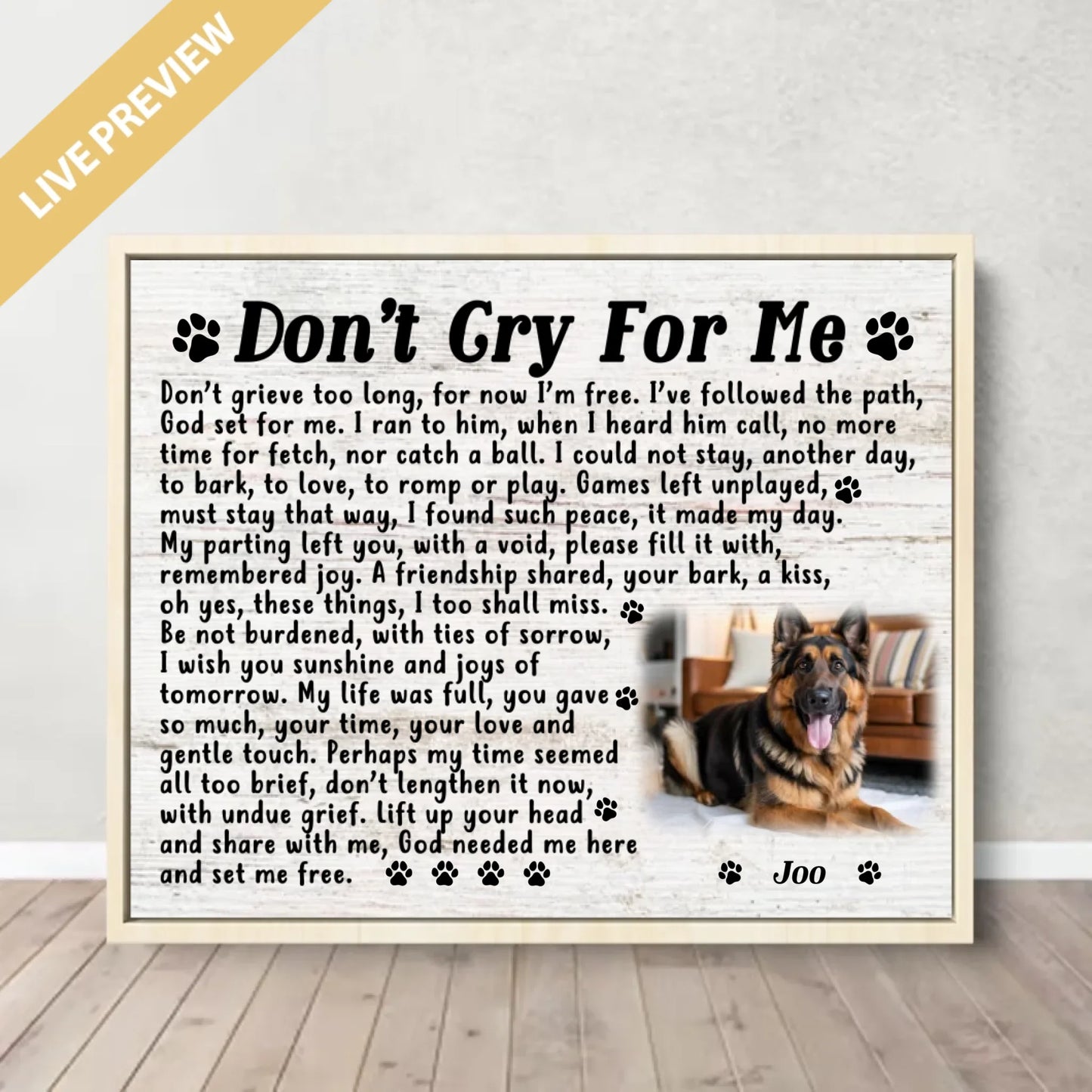 20x16 - Framed Nature - Mockup Canvas Ngang