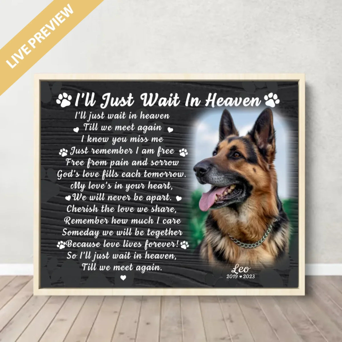 20x16 - Framed Nature - Mockup Canvas Ngang