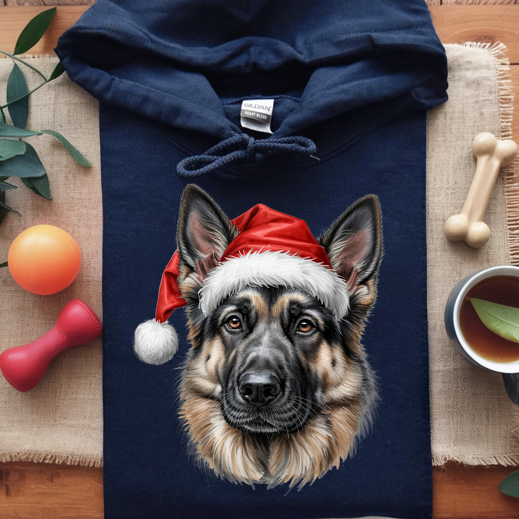 Merry German Shepherd Hoodie