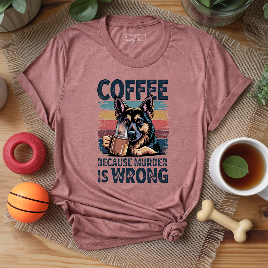Coffee Shepherd Funny T-shirt