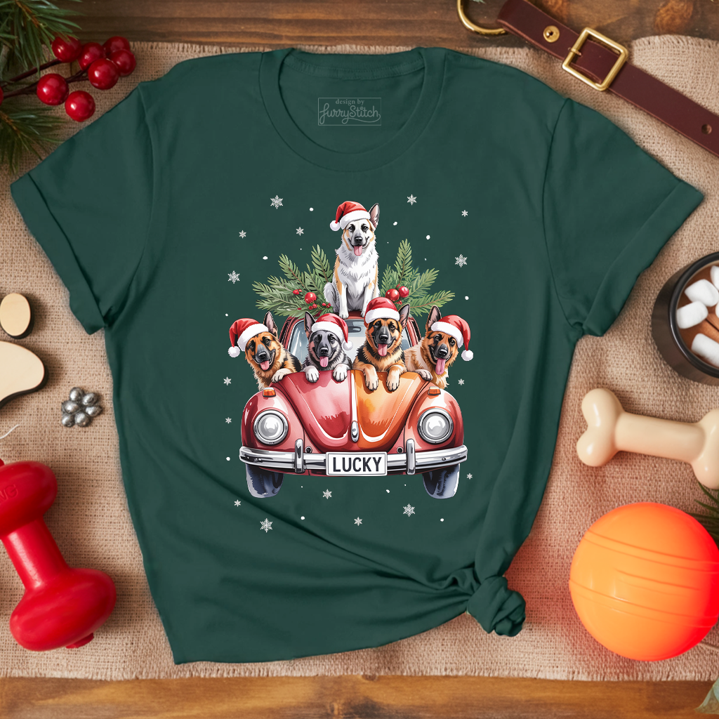 Merry Shepherd Car T-shirt