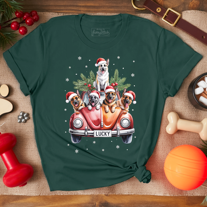 Merry Shepherd Car T-shirt