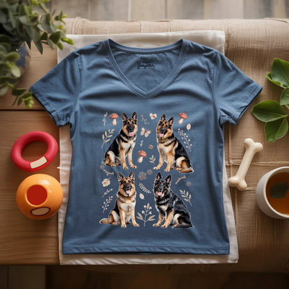 Cottagecore Shepherd Lady V-Neck