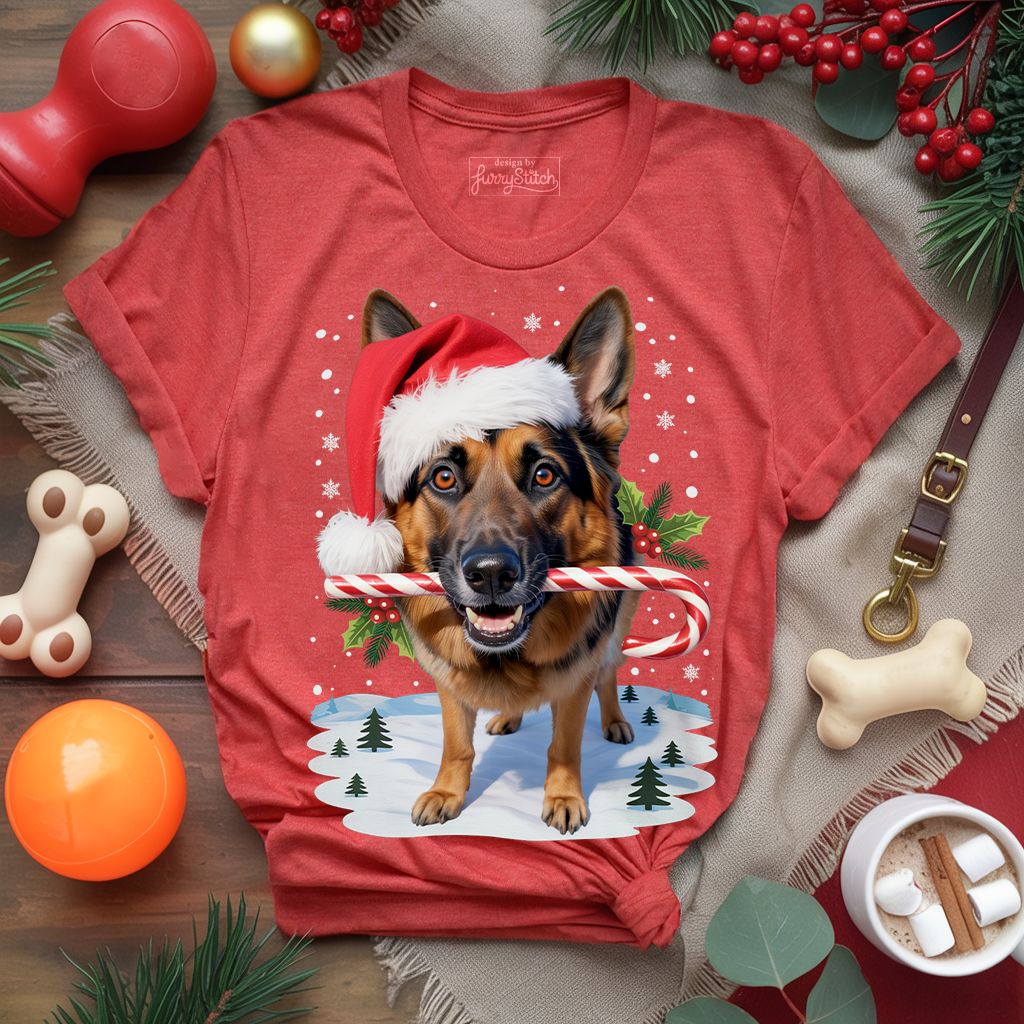 Candy Cane Shepherd T-shirt