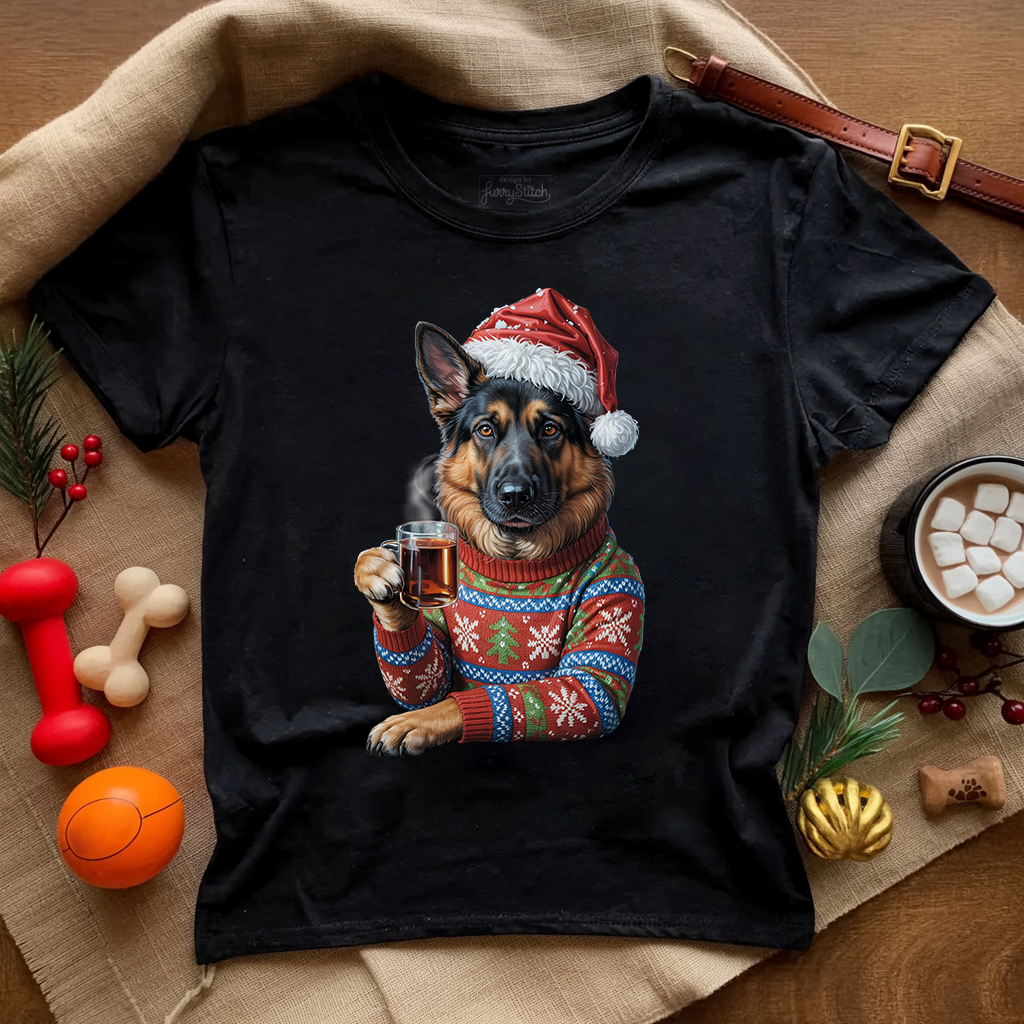 Cozy Christmas GSD T-shirt