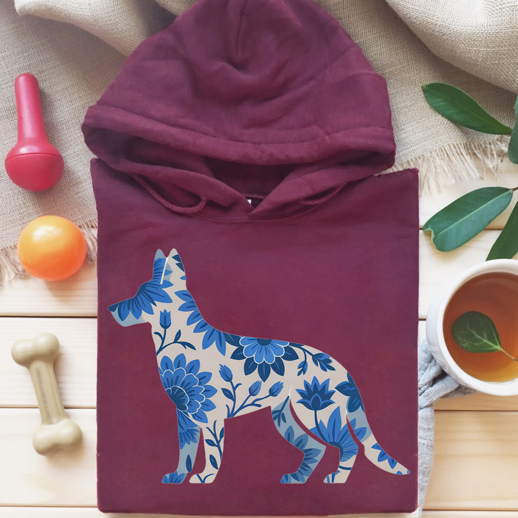 Blue Bloom Shepherd Hoodie