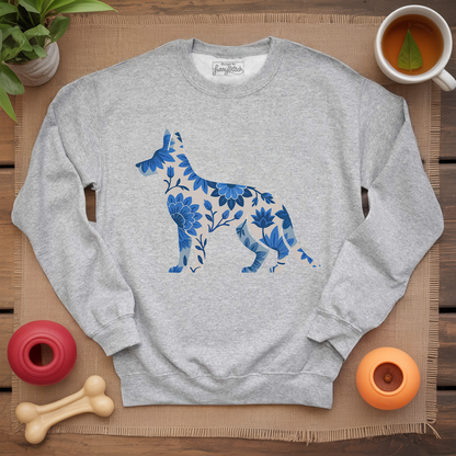 Blue Bloom Shepherd Sweatshirt