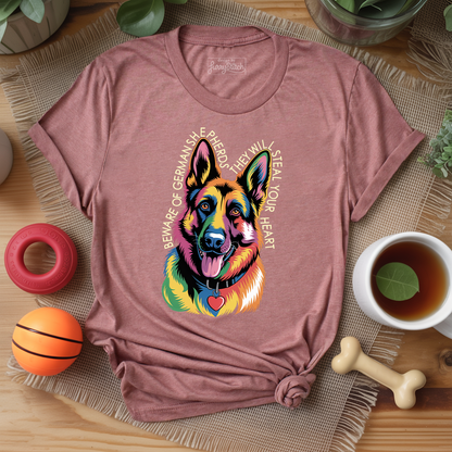 Beware Of German Shepherd T-shirt