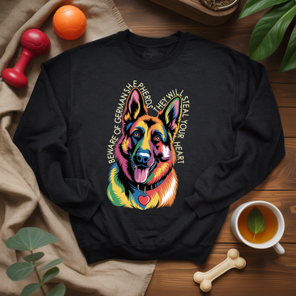 Beware Of German Shepherd Sweatshirt