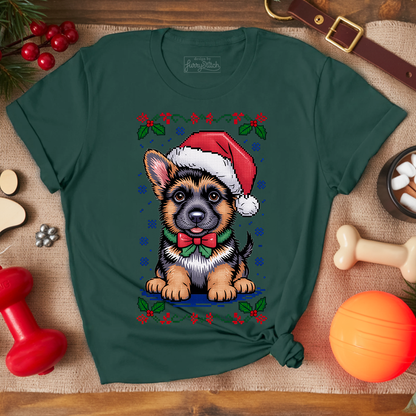 Cute GSD Christmas Puppy T-shirt