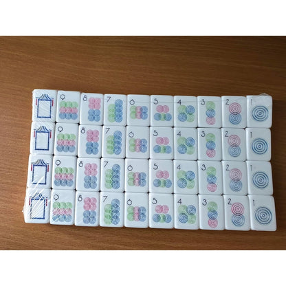 American Mahjong Set Light Purple Layered Design for Family Game Nights 160 Piece Pearlescent Acrylic Set with Storage Bag