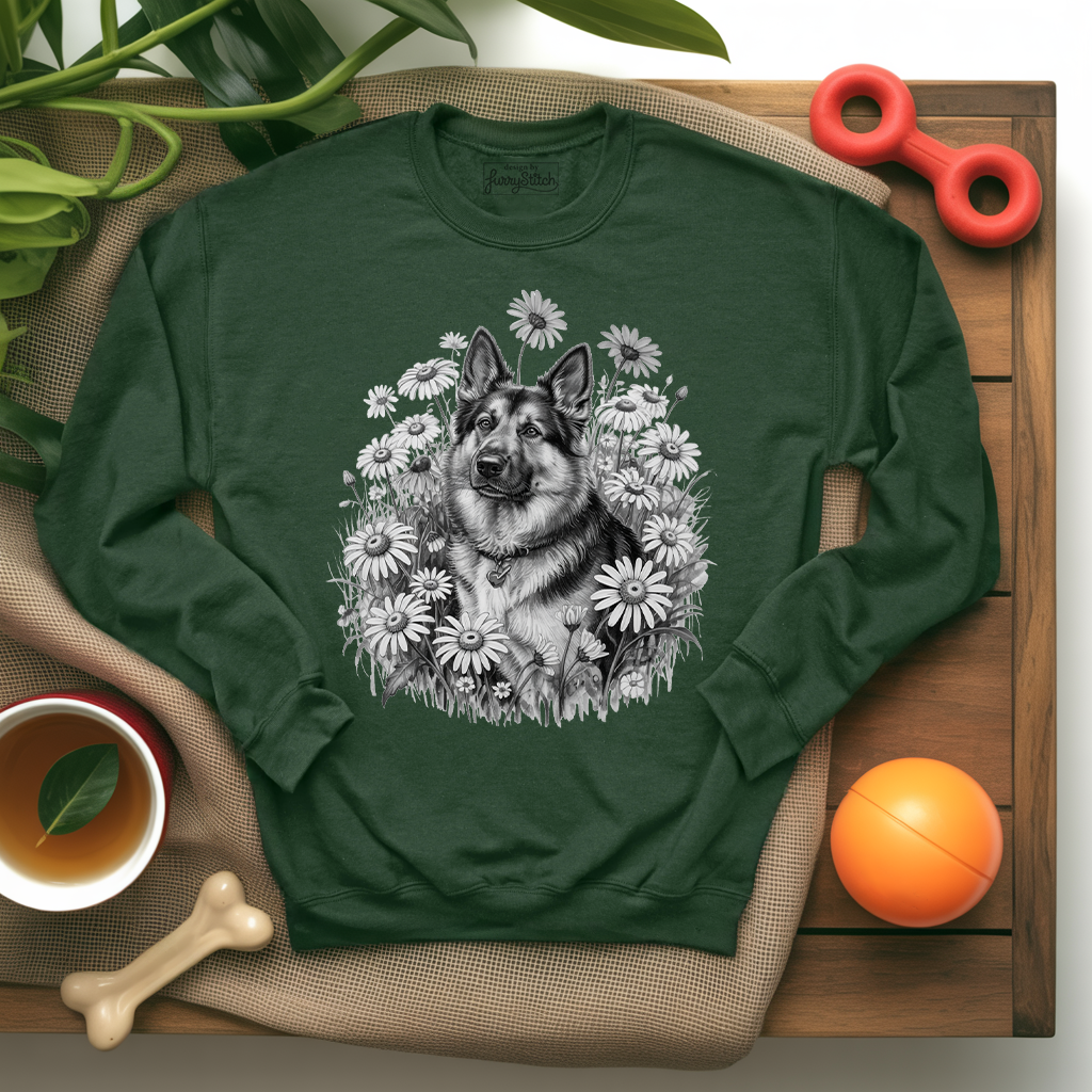 Monochrome Daisy Shepherd Sweatshirt