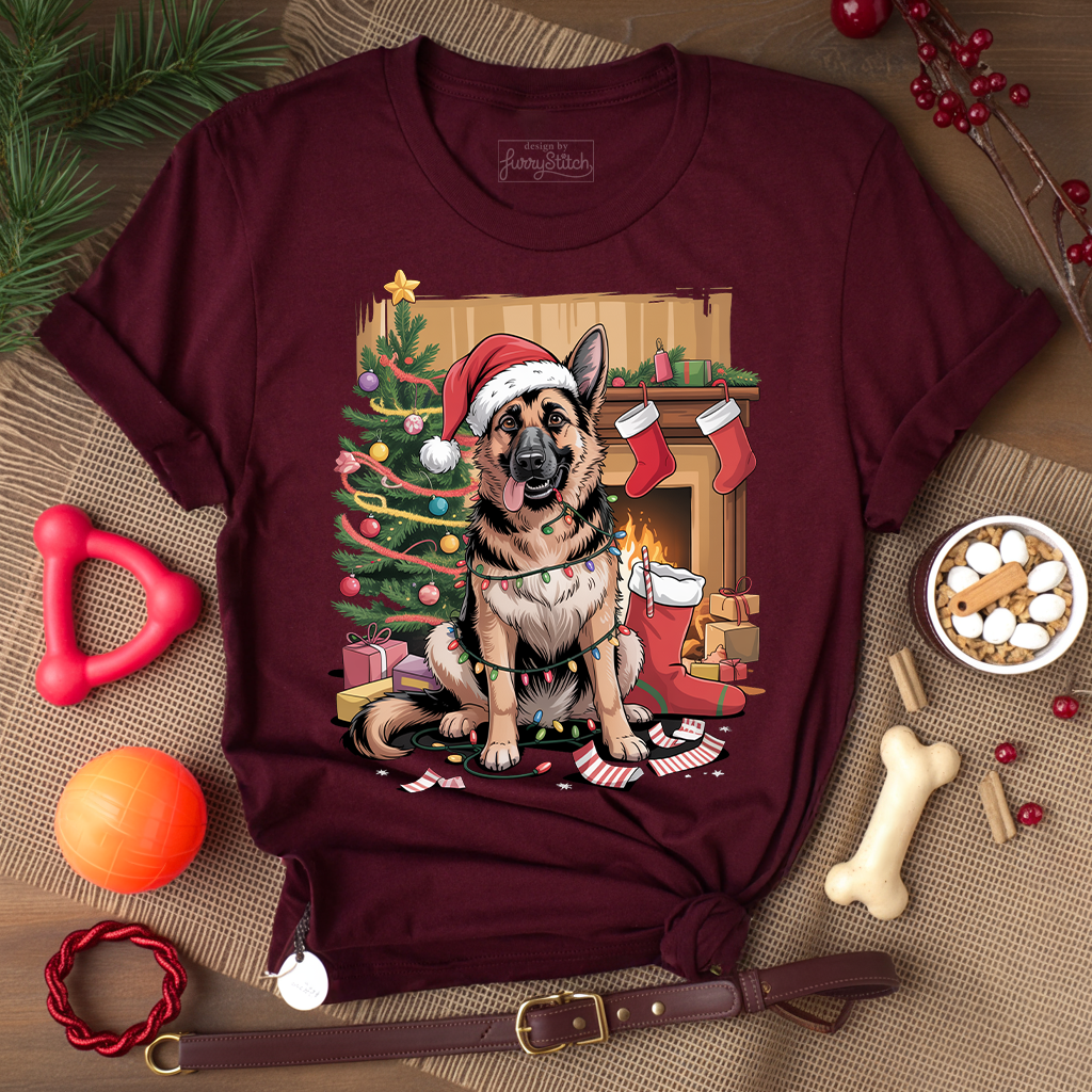 Merry Mess GSD T-shirt