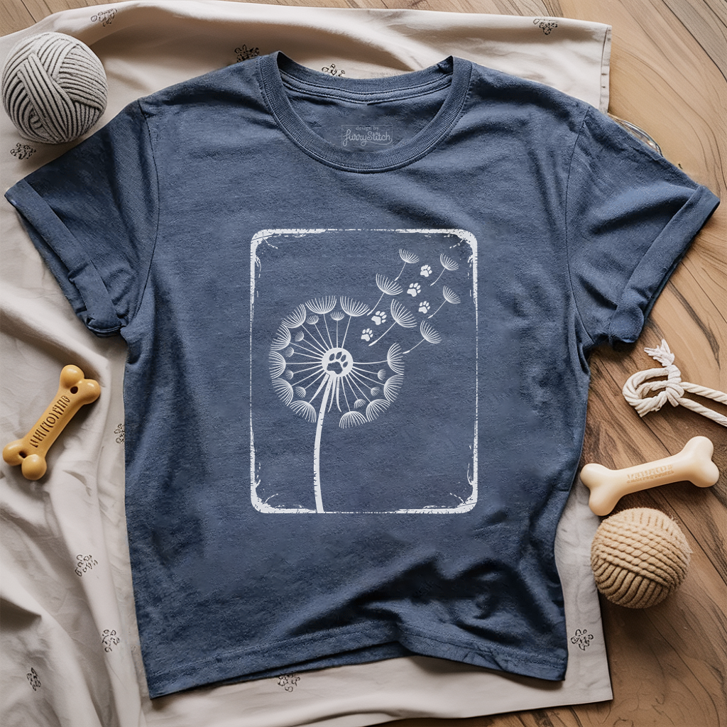 Dandelion Paw Print T-shirt
