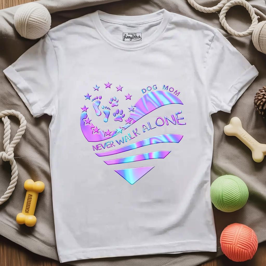 Dog Mom Never Walk Alone T-shirt
