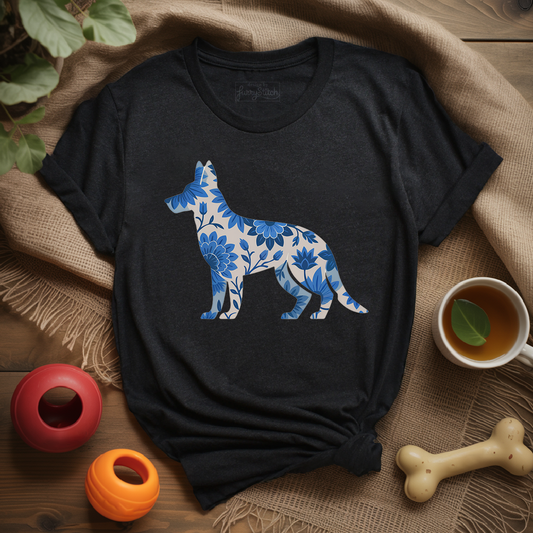 Blue Bloom Shepherd T-shirt