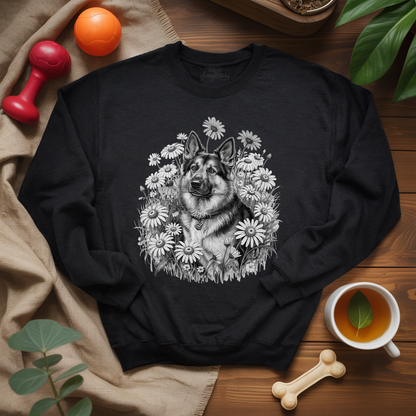 Monochrome Daisy Shepherd Sweatshirt