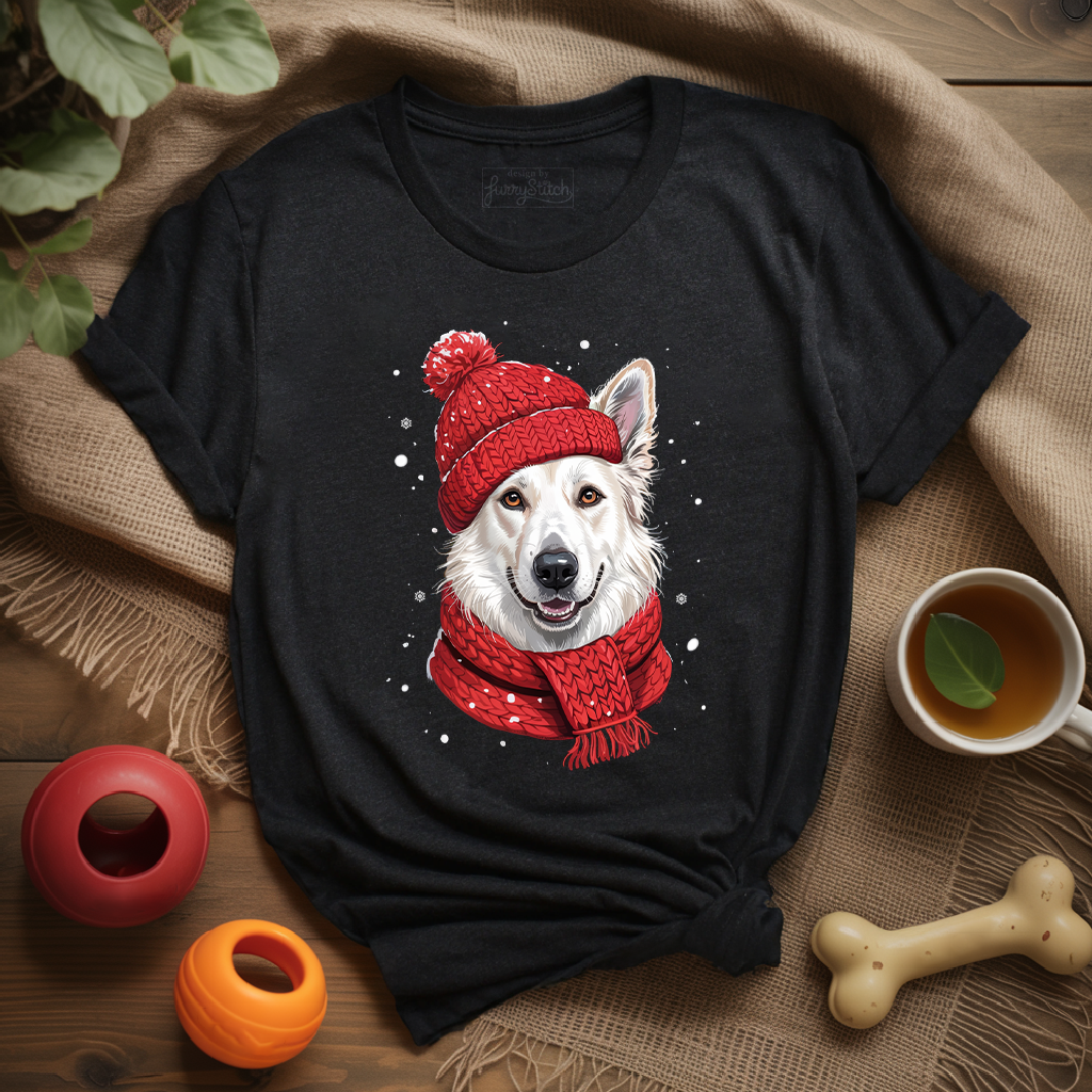 Cozy White German Shepherd T-shirt