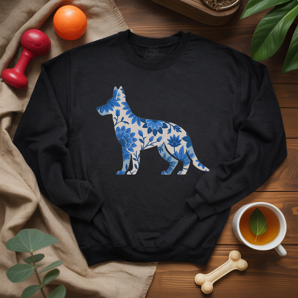 Blue Bloom Shepherd Sweatshirt