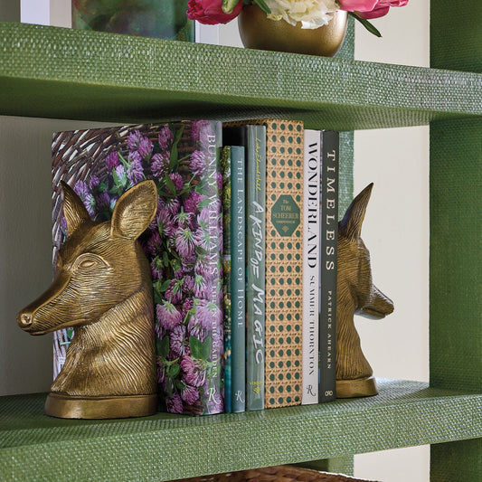 Carson Kressley Fox Head Bookends - Set of 2