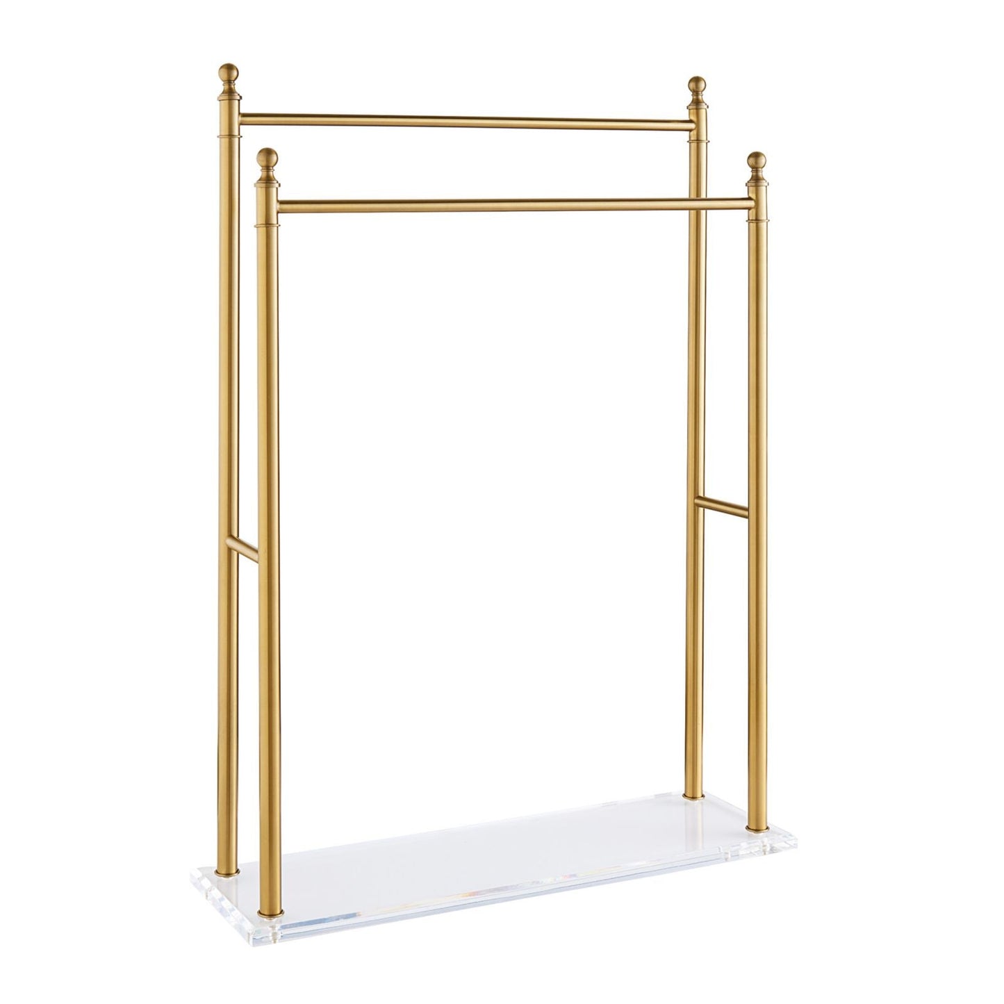 Acrylic 2-Tier Towel Holder