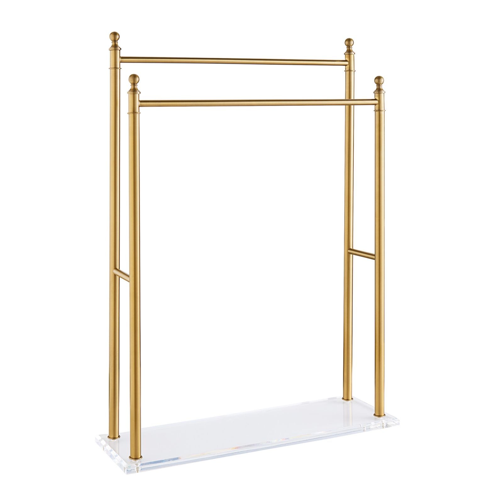Acrylic 2-Tier Towel Holder