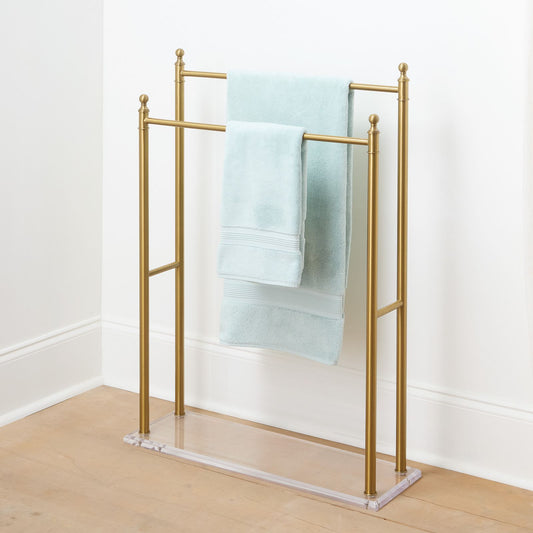 Acrylic 2-Tier Towel Holder