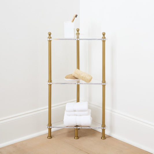 Acrylic Bath Corner Shelf