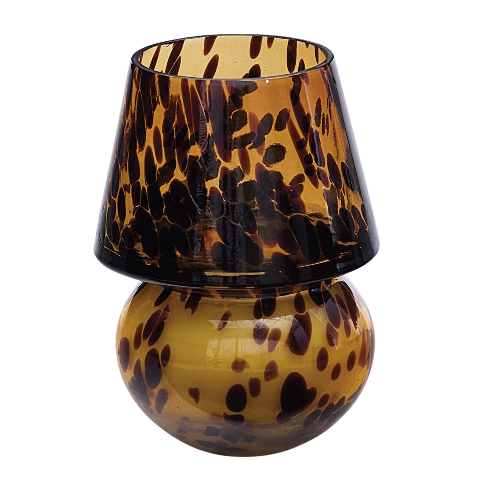 Tortoise Glass Candle Lamp