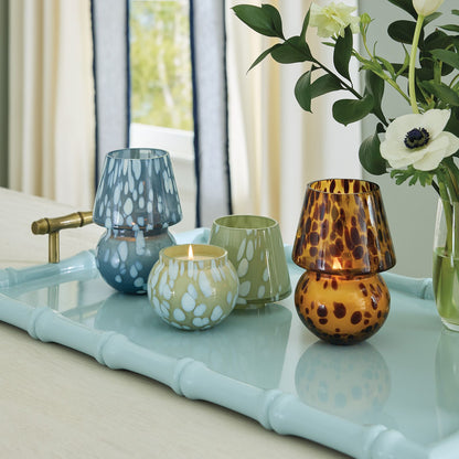 Tortoise Glass Candle Lamp