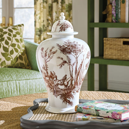 Carson Kressley Saddler Toile Ginger Jar