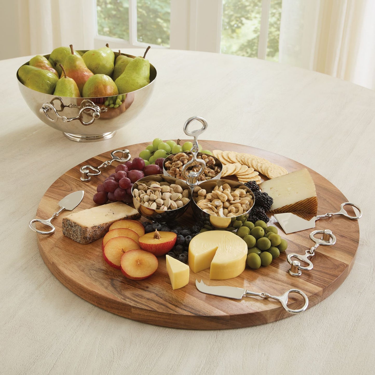 Carson Kressley Snaffle Bit Cheese Knives - Set of 3