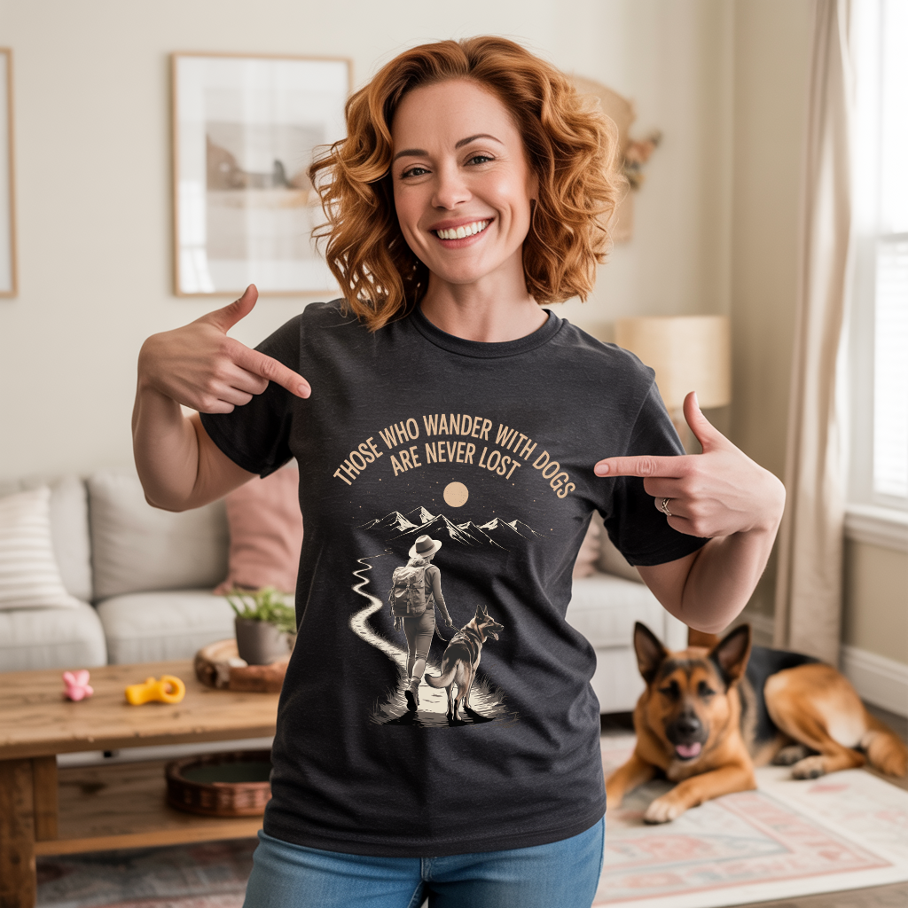 Never Lost With My Dog T-shirt