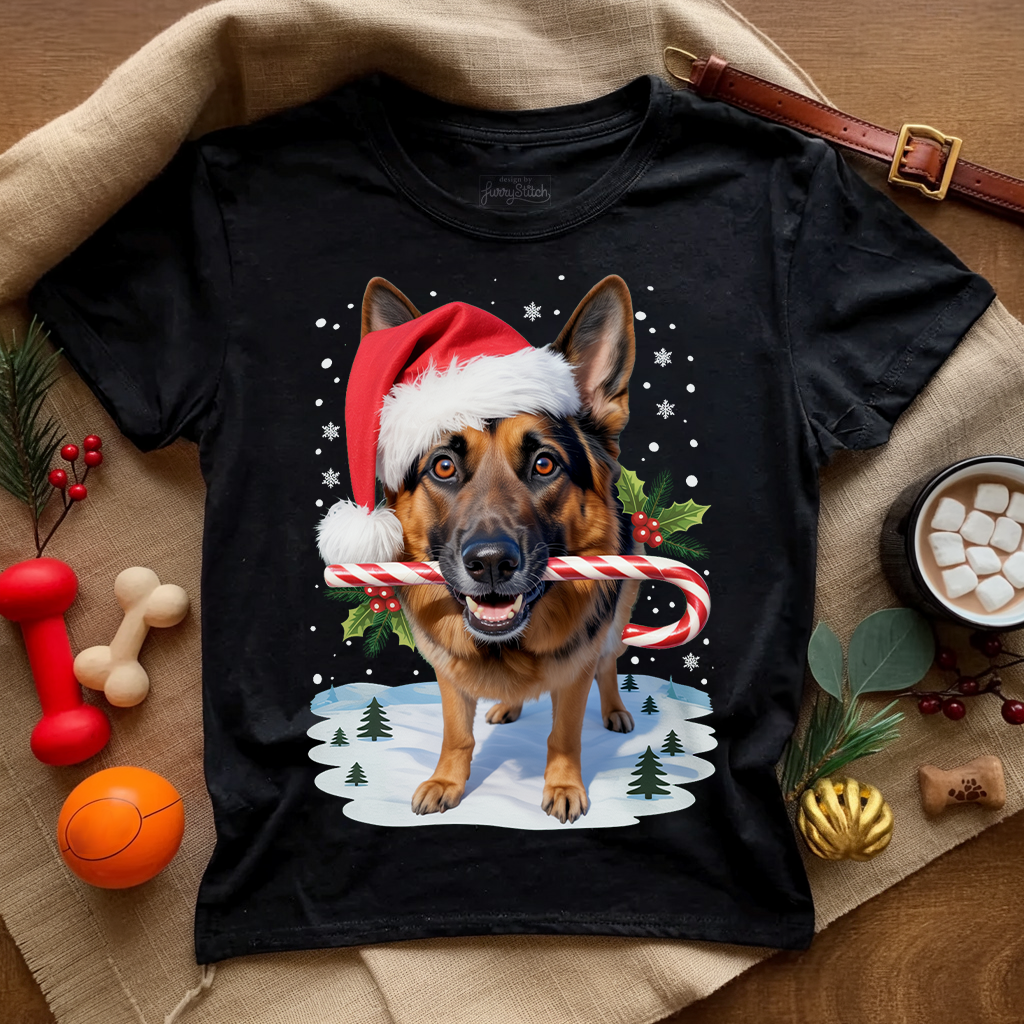 Candy Cane Shepherd T-shirt