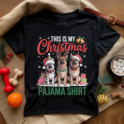 Shepherd Pajama Christmas T-shirt