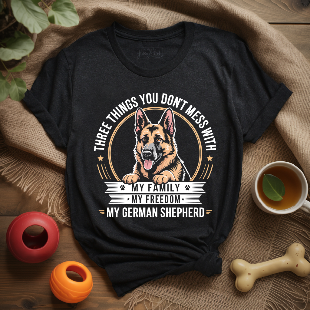 Family Freedom GSD T-shirt