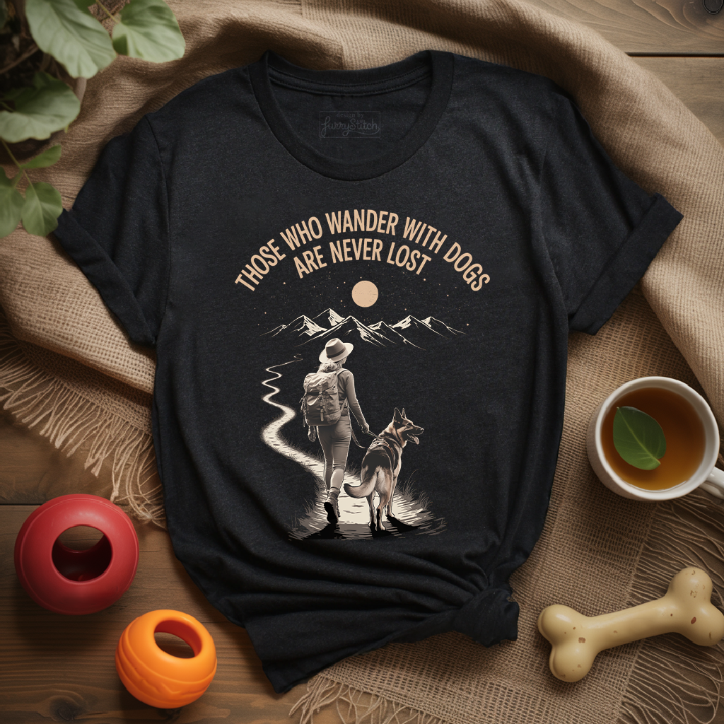 Never Lost With My Dog T-shirt