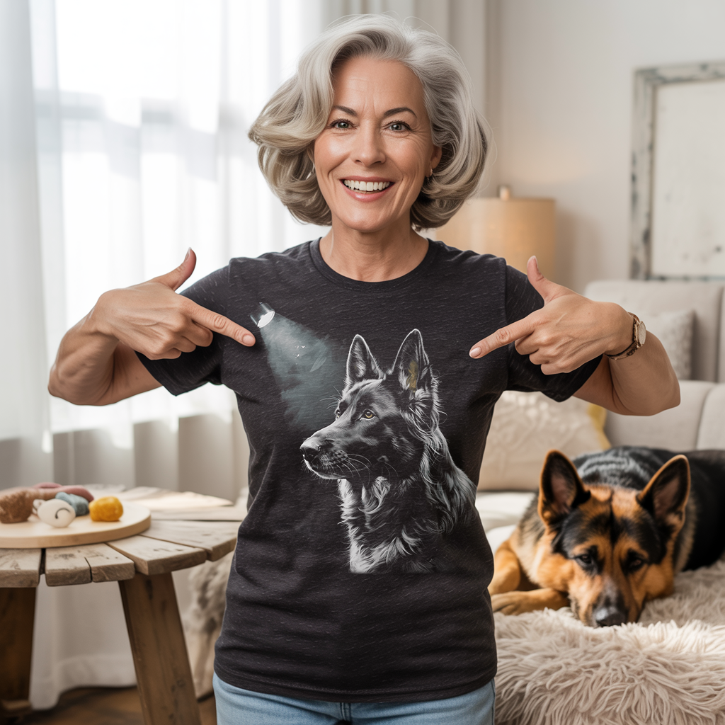 German Shepherd Silhouette T-shirt
