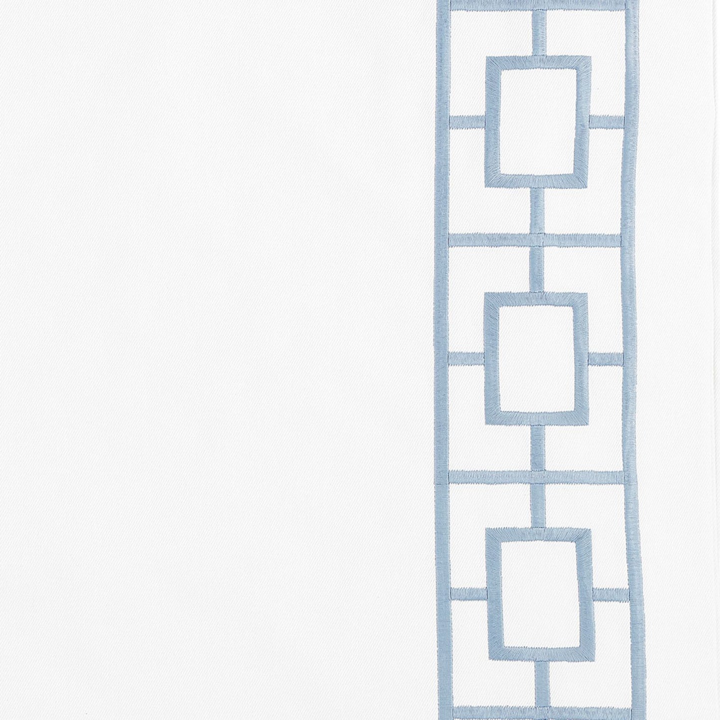 Embroidered Square Trellis Panels - Set of 2