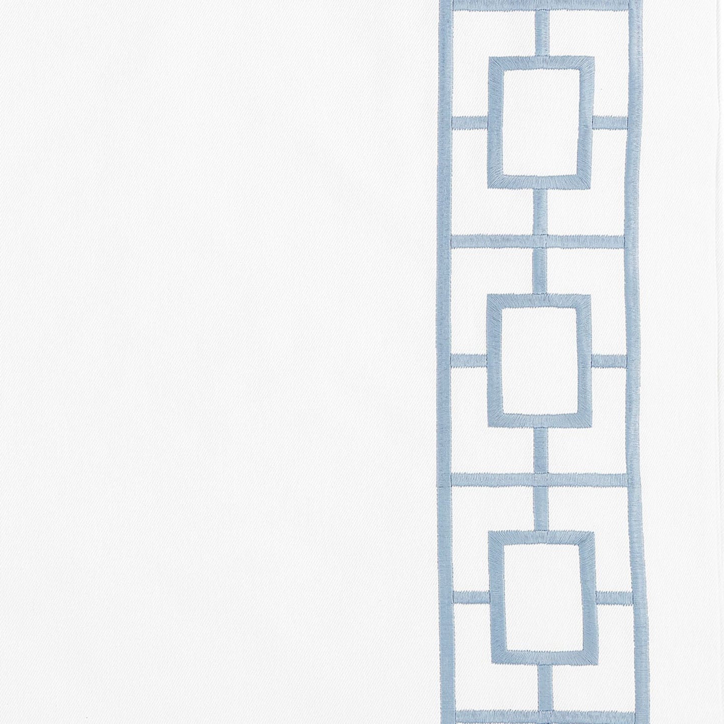 Embroidered Square Trellis Panels - Set of 2
