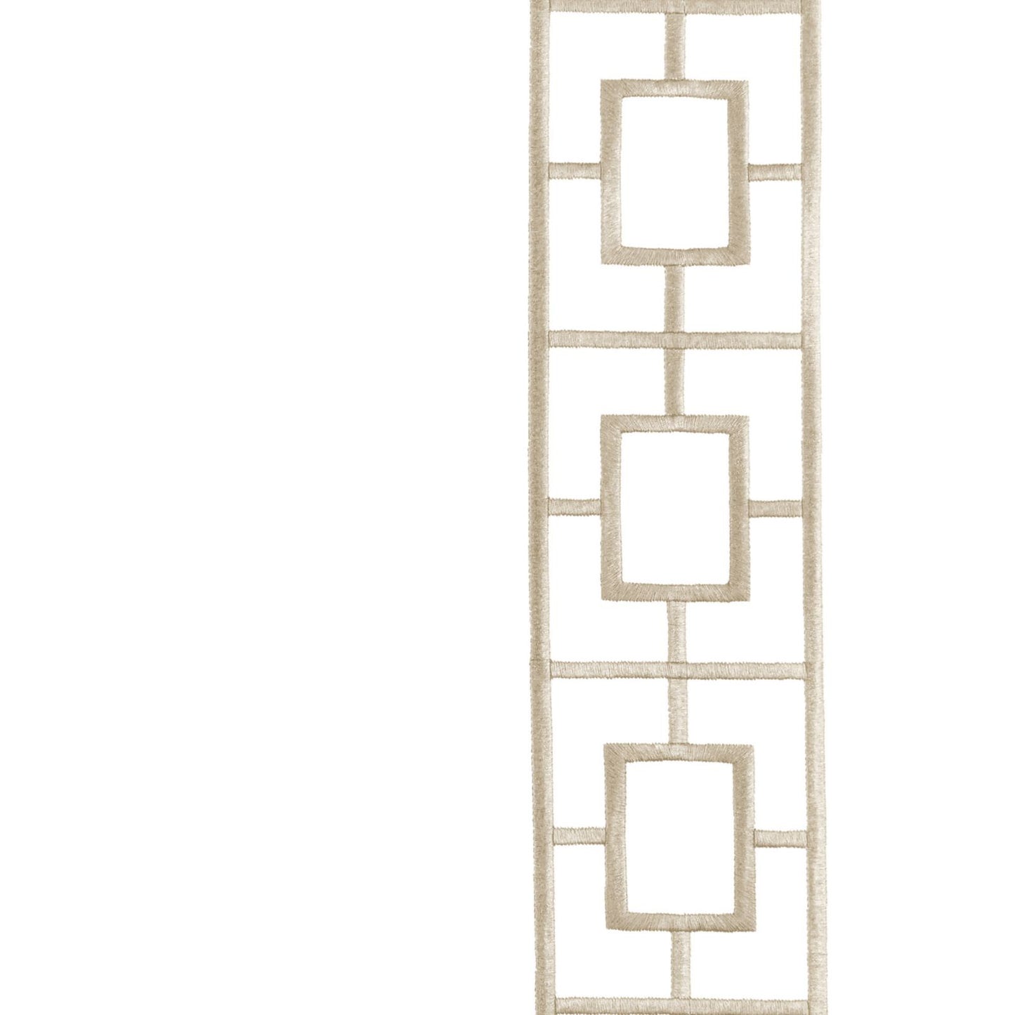 Embroidered Square Trellis Panels - Set of 2